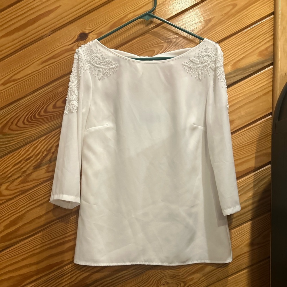 Antonio Melani beaded top with tie back - Picture 2 of 11